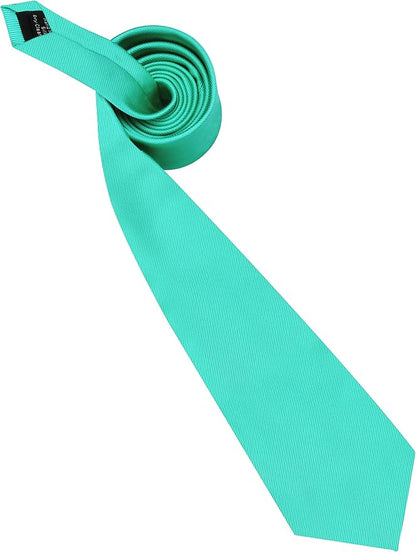GUSLESON Classic New 3.15"（8cm） Men's Solid Color Necktie Wedding Business Tie + Gift Box
