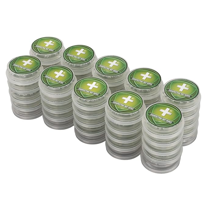 generic 50pcs Press Type Hand Cleaning Wipes Individual Wrapped Disposable Dry Wet Depart Pushing Towelette for Travel