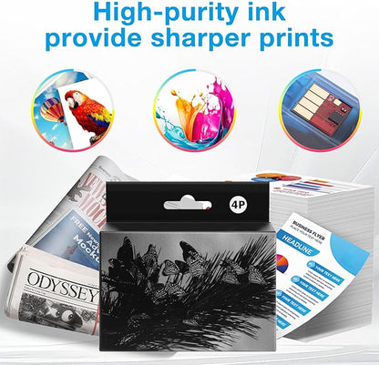 923XL 923e Ink Cartridges for HP OfficeJet Pro 8135 8130 8139 8138 8122 8120 8124 8125 8130 8132 8134 Printers (4 Pack with Chip)