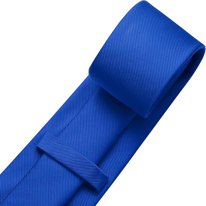 DecTwig Men's Ties Solid Color Formal Neckties 3.15" (8CM) Black Ties For Men