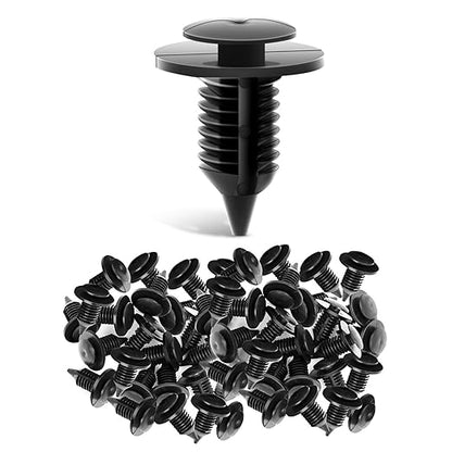 Nilight 50PCS Interior Door Panel Clips Rivet Retainer Fender Bumper Fasteners Clips OEM N805155-S,6505878-AA 9mm Hole 2 Years Warranty