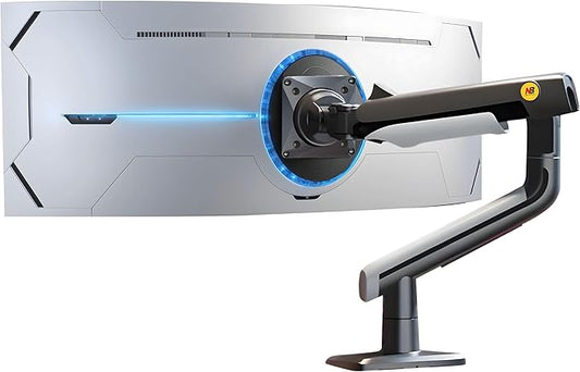Gaming Monitor Arm for Flat/Ultrawide/Curved Monitors 27'' to 50 inch, Heavy Duty Monitor Mount Load up to 18 kg, VESA 75/100 mm J5