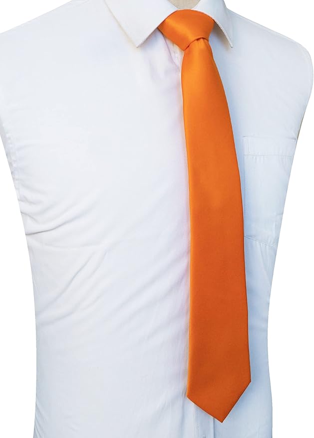 JEMYGINS Solid Color Tie Mens Necktie for Business and Wedding