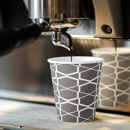 JOLLY PARTY [100 Sets] 10 oz Paper Coffee Cups, Disposable Coffee Cups with Lids, Sleeves and Straws, Hot Cold Beverage Drinking Cup for Water or Tea, To-Go Cups Suitable for Office and Travel