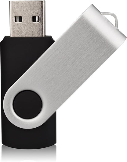 64GB USB Flash Drive - 64GB USB 2.0 Memory Stick - Black