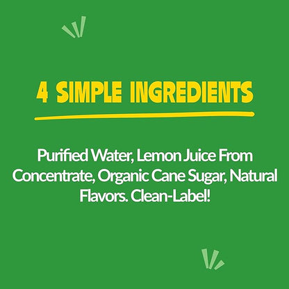 Hoot Juice Lemonade By Lemonati, No Artificial Sweeteners or Flavors, Gluten-Free, Kosher, Non-GMO, Vegan, 7.5 Fl Oz Mini-Cans (24pk, Lemonade)