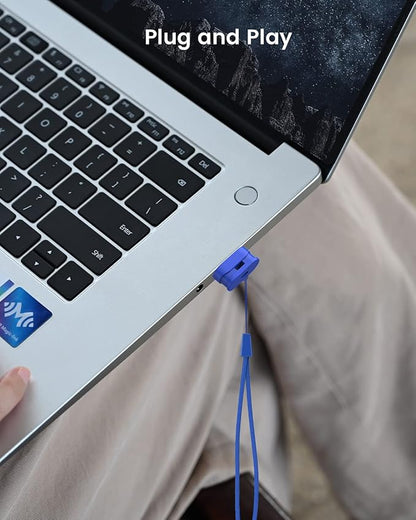 K&ZZ 128GB Flash Drive 128GB USB 3.0 Flash Memory Stick Drive with Lanyard Ultra High Speed Mini 128 GB Thumb Drive USB Stick for PC/Laptop, Blue