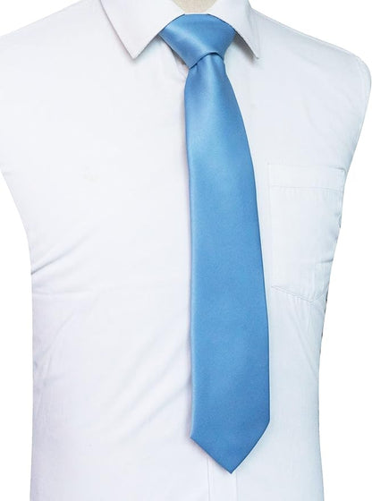 JEMYGINS Solid Color Tie Mens Necktie for Business and Wedding