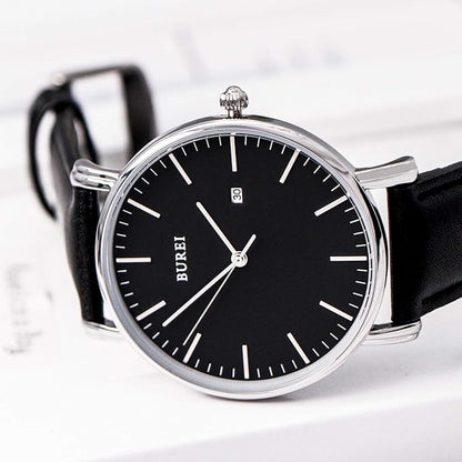 BUREI Men Wrist Watches Fashion Minimalist Analog Quartz Waterproof Watches for Men