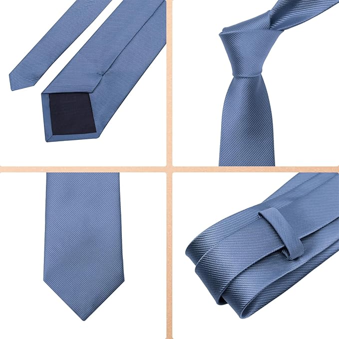 Solid Color Ties for Men 3.15" Mens Tie Classic Formal Neck Ties Mens Neckties for Men Business Wedding Casual