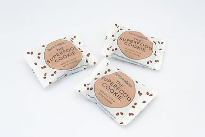 Love + Chew Superfood Soft Baked MINI Cookies, Chocolate Lover Variety, Plant Based Cookie Made With Almonds and Dark Chocolate for Kids and Adults, Vegan Snacks, Gluten Free, Paleo, Non GMO, 18 Pack