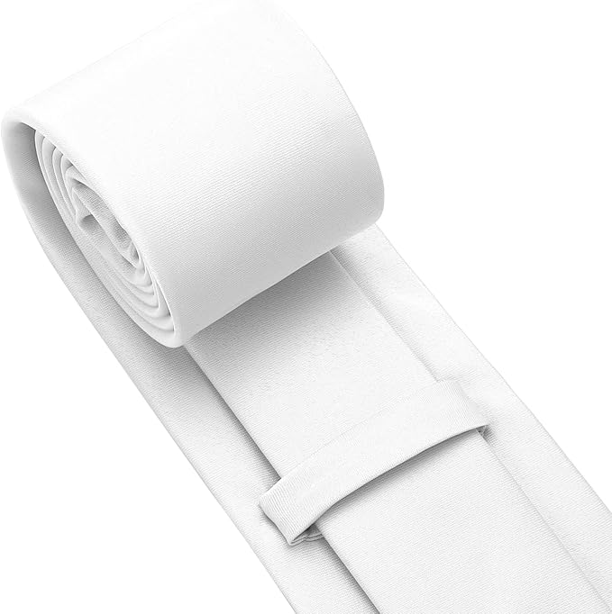 PenSee Men's Tie Set Solid Pure Color 3.15" (8CM) Classic Formal Plain Necktie and Pocket Square Set For Men