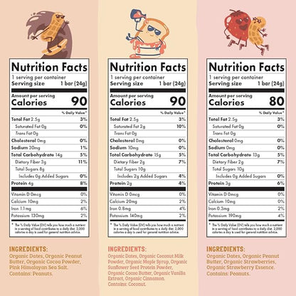 Skout Organic Kids Snack Bar Variety Pack (36 Pack) | Organic Kids Snack Bars | Plant-Based Nutrition | Vegan | Gluten, Dairy, & Soy Free