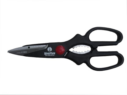 Very Sharp Multi Purpose Scissors - Reinforced Blade Shears, Left and Right Handed for office, kitchen, sewing, gardening