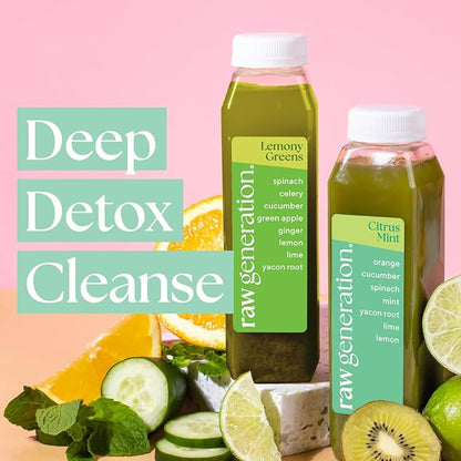 Raw Generation Cleanse for 2 – Cleanse with a Partner for Maximum Results – Two 5-Day Deep Detox Cleanses with Less Sugar to Lose Weight, Detoxify, Reduce Bloating, Increase Energy & Reset Your Diet
