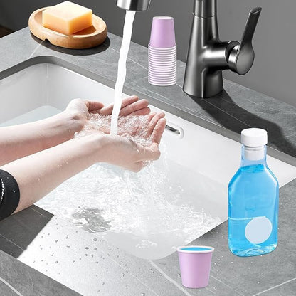 300 Pack 3oz Purple Paper Cups,Mouthwash Cups, Disposable Bathroom Cups,Small Paper Cups 3oz Ideal for Bathroom,Supermarket,Birthday Party,Picnic and BBQ