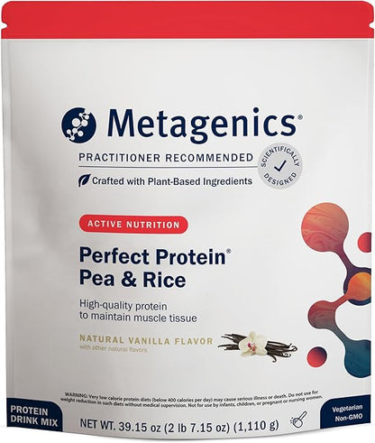 Metagenics Perfect Protein - Cross-Flow Micro-Filtered Whey Isolate & Hydrolyzed Whey - 20g Protein per Serving - Supports Muscle Recovery, Energy & Metabolism - 30 Servings