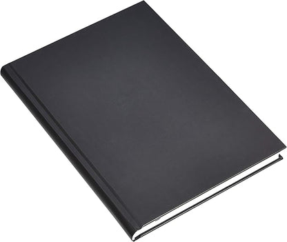 Amazon Basics Professional Journal, 10.5X7.5 inches, Black, 2-Pack