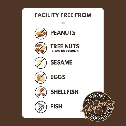 Vermont Nut Free Chocolates Boxed Chocolates (Truffle Assortment) 12-Piece, Nut-Free, Egg-Free, Kosher