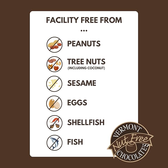 Vermont Nut Free Chocolates Boxed Chocolates (Truffle Assortment) 24-Piece, Nut-Free, Egg-Free, Kosher