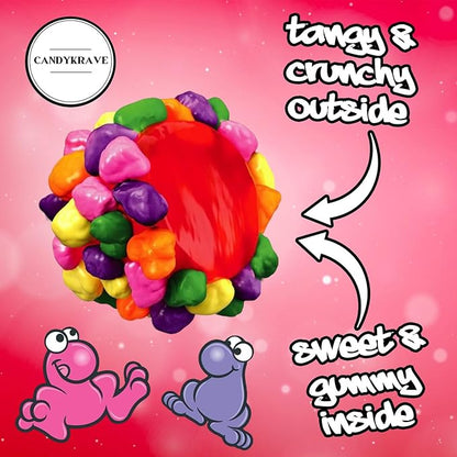 CandyKrave Rainbow Gummy Clusters - 2 lbs Individually Wrapped Candy Pack - 46 Pieces - Classic & Delicious Gummy Candy for Back-to-School Party, Movie Nights, Birthdays, Pantry & Baby Showers