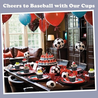 Honeydak 400 Pack 150 ml/ 5 oz Ice Cream Cups for Party Small Ice Cream Cups Disposable Treat Paper Dessert Snacks Sundae Container Wedding Birthday Party Supplies (Black,Simple)