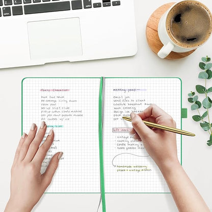 &And Per Se Lined Journal Notebook, 160 Pages, A5 5.7 x 8 inches College Ruled Thick Paper Notebook Journals (1 Pack, Emerald)
