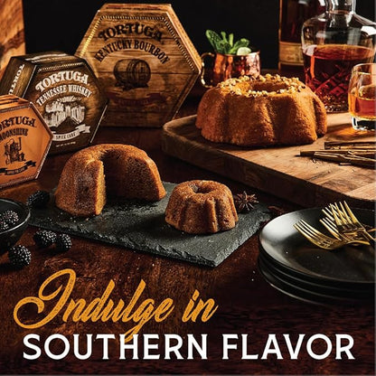 TORTUGA Kentucky Bourbon Butter Cake - 16oz Cake - 2 Pack - The Perfect Premium Gourmet Gift for Stocking Stuffers, Gift Baskets, and Christmas Gifts - Great Cakes for Delivery