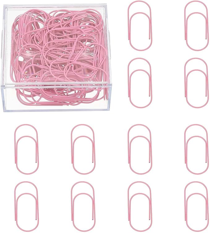 PATIKIL 100 Pcs Paper Clip, 2inch Non-Skid Metal Paper Clamp Clips Large for Office Supplies Craft Scrapbook Document Note Sorting, Electroplating, Purple