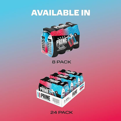PRIME HYDRATION Duo - Blue Freeze & Cherry Freeze, Sports Drinks, Electrolyte Enhanced for Ultimate Hydration, 250mg BCAAs, B Vitamins, Antioxidants, Low Sugar, 12 Fl Oz (Pack of 24)