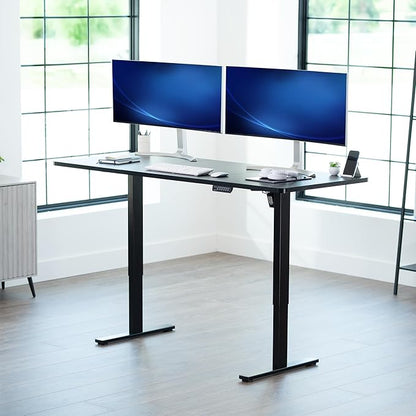 VIVO Electric 71 x 30 in Standing Desk, Memory Height Adjustment, 1B Series, Black Top Black Frame, DESK-KIT-1B7B