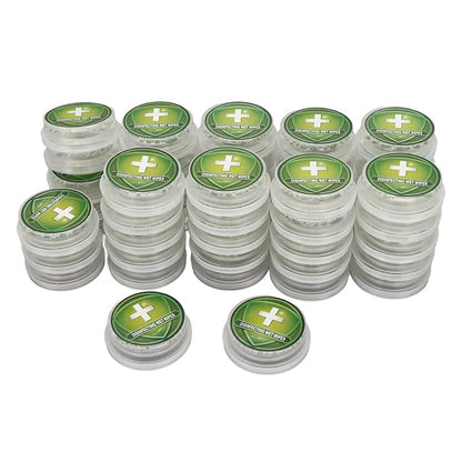 generic 50pcs Press Type Hand Cleaning Wipes Individual Wrapped Disposable Dry Wet Depart Pushing Towelette for Travel