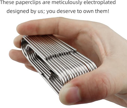 14 PCS 4 Inch (100mm) Extra Large Paper Clips Silver Rust Resistant Metal Strong Jumbo Paperclips for Office School Documents