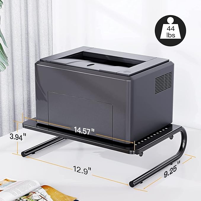 Monitor Riser for Desk, Desk Organizer,Laptop Shelf w/Vented for Screen, Computer Stand for PC, Printer, for Home & Office
