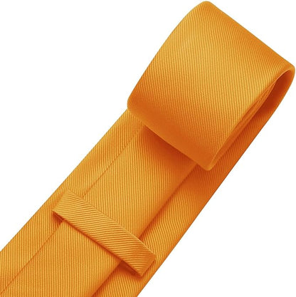 DecTwig Men's Ties Solid Color Formal Neckties 3.15" (8CM) Black Ties For Men
