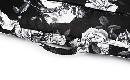 Kinmac 360° Protective Laptop Sleeve Case Bag Cover with Handle for MacBook Air 15 inch, and 15 inch-15.6 inch HP,Lenovo,Dell,ASUS,Acer Notebook Computer (White Rose)