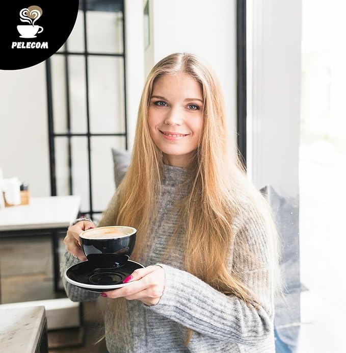 PeleCafe Coffee Machine – Compatible with Peet's Coffee Pods – Fast Brewing Single-Serve Coffee Maker with Rich Flavor Extraction, Crema Layer, Space-Saving Sleek Design, Barista-Quality Taste