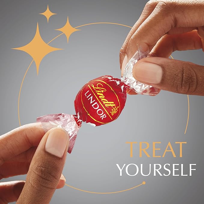 Lindt LINDOR Milk Assorted Chocolate Candy Truffles, Chocolate Candy with Smooth, Melting Truffle Center, 15.2 oz. Bag (Pack of 2)
