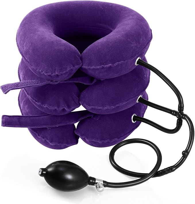 Neck Stretcher, Neck Traction Device, Neck Pain Relief, Adjustable Inflatable Neck Brace & Neck Stretcher Cervical Traction, Neck Decompression Home Use