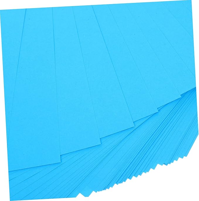 100pcs Colored Printer Paper Smooth Surface Fast Drying Copy Paper for DIY Craft Printing Office Use Blue