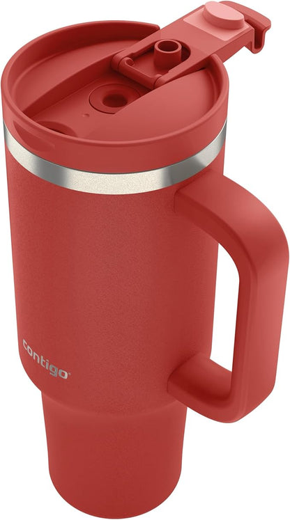 Contigo Streeterville 40oz Tumbler, Stainless Steel Vacuum Insulated, Leak-Proof, Cold for 29 Hours, Goji Berry