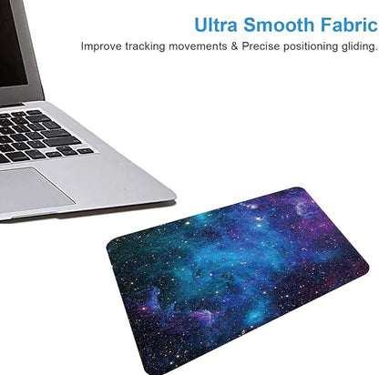 Gaming Mouse Pad,Galaxy Stars Mouse Pad,Mouse Mat Square Waterproof Mouse Pad Non-Slip Rubber Base Mousepad for Office Laptop, 9.5''x7.9''x0.12'' Inch