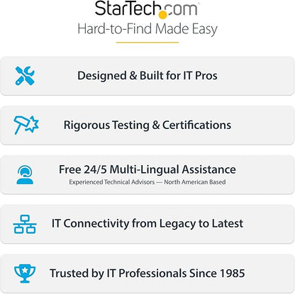 StarTech.com 1:1 M.2 NVMe Drive Duplicator, 90GBpm Standalone SSD Cloner/Copier, USB-C 3.2 20Gbps M.2 Dual-Bay Drive Dock, Black