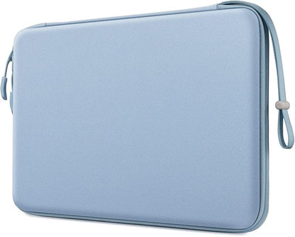 FINPAC Hard Laptop Sleeve Case for 13 inch MacBook Air M4 2025 M3 2024, 14 inch MacBook Pro M5/M4/M3/M2 A3401 A3185 A2918 A2992, 13'' Air/Pro, Waterproof Case for Dell, Surface Laptop, HP, Ice Blue
