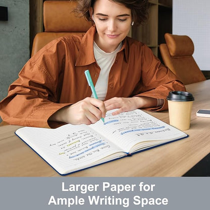 COMIX 3 Pack A4 Lined Journal Notebooks, 240 Pages, Large Size-8.5" x 11", Black, Hardcover Journaling Notebooks for Men & Women- Fits for Office, Business, School, Notes Taking & Writing