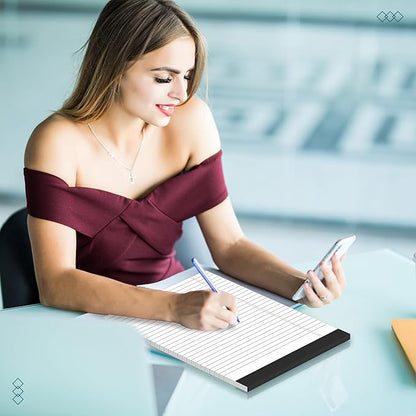 3 Pack Legal Pads 8.5 x 11 inch Notepad, 30 Sheets per Note Pads Wide Ruled Legal Pads, Pads of Paper Writing Pad - Ideal for Office, School or Home Use