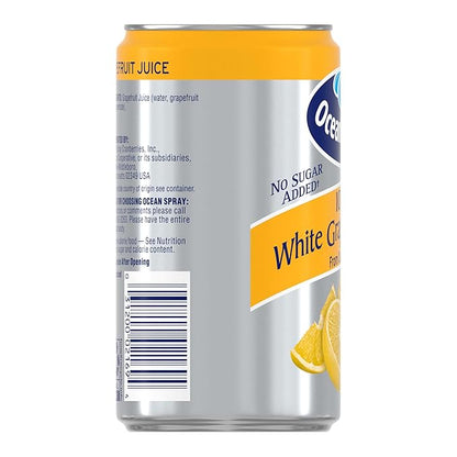 Ocean Spray 100% White Grapefruit Juice, 7.2 oz Cans (Pack of 24)