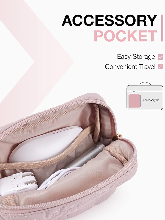 BAGSMART 15-16 inch Laptop Case with Handle, Puffy Padded Laptop Bag Sleeve for Women, Portable MacBook Air/Pro Case Compatible with Dell, HP, Lenovo, ASUS, Acer, Huawei Computer, Pink