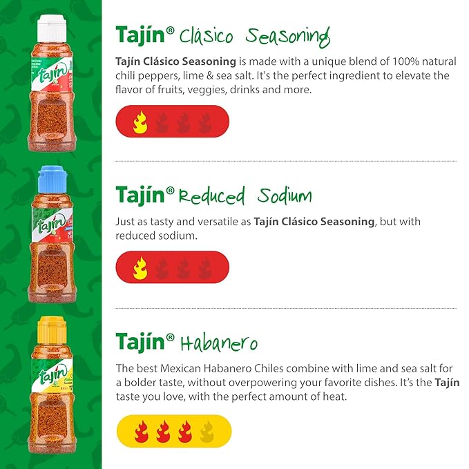 Tajín Fan Pack - Variety Pack of 6 Blends by Tajín