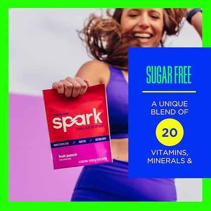 AdvoCare Spark - Energy Drink Mix - Vitamin & Amino Acid Supplement - Supports Energy & Focus* - Portable Immune Support* - Sugar-Free - Fruit Punch, 14 Stick Packs (3.5 oz)